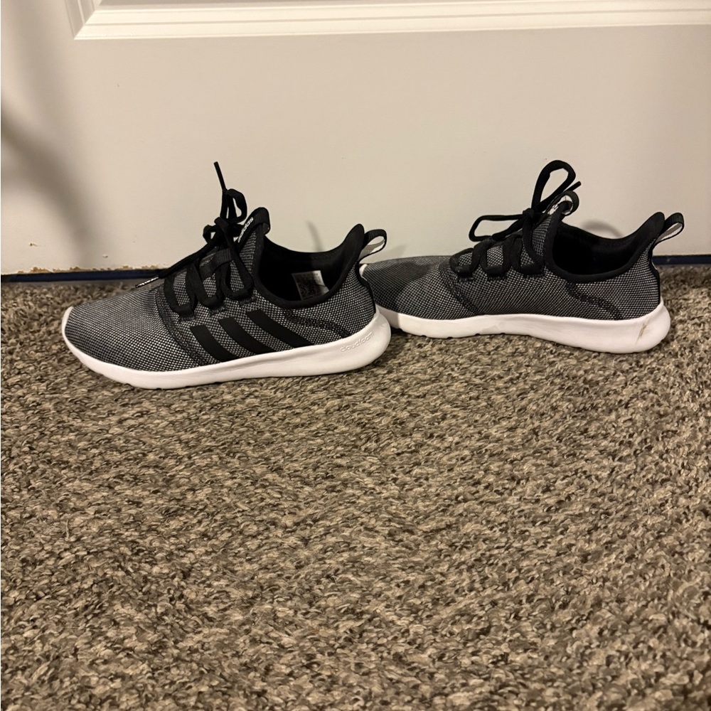Adidas Black and Gray Athletic Shoes